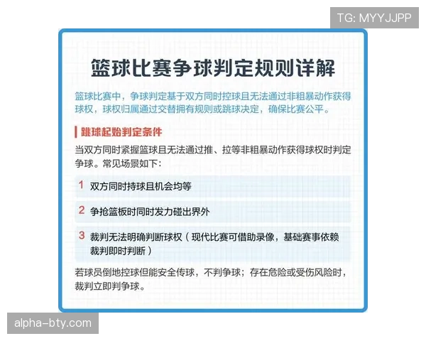 篮球比赛中争球判定规则的判定流程与标准解析